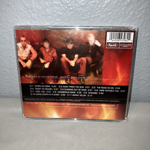 Cd Inlay Only 3 Doors Down Away from the Sun 2002 See Pics No Art / No Disc - Picture 2 of 5